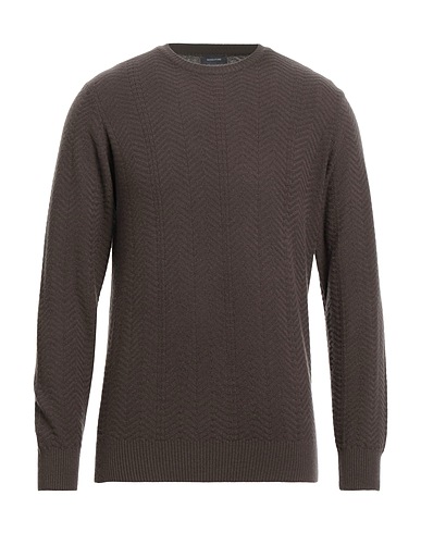 ROSSOPURO Pullover Testa di moro 90% Lana, 10% Cachemire