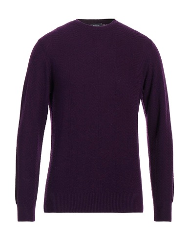 ROSSOPURO Jumper Plum 90% Wool, 10% Cashmere