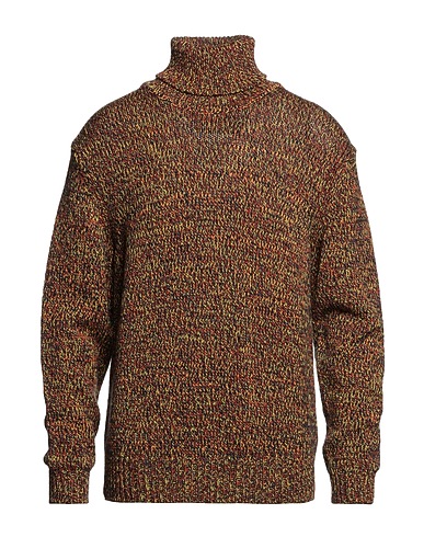K-WAY Polo neck Orange 100% Virgin Wool