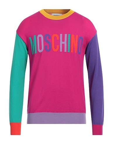 MOSCHINO Jumper Fuchsia 100% Virgin Wool, Polyamide, Elastane