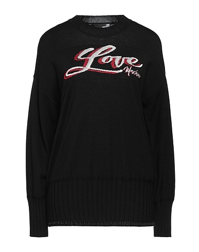 LOVE MOSCHINO Sweater Black 50% Acrylic, 50% Wool, Viscose, Polyester