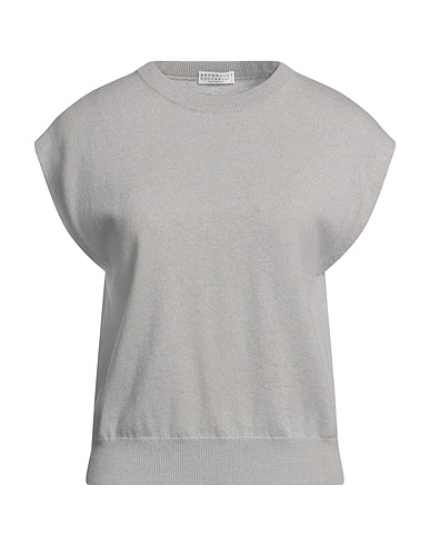 BRUNELLO CUCINELLI Cashmere blend Light grey 100% Cashmere