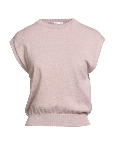 BRUNELLO CUCINELLI Cashmere blend CASHMERE Blush 100% Cashmere, Brass