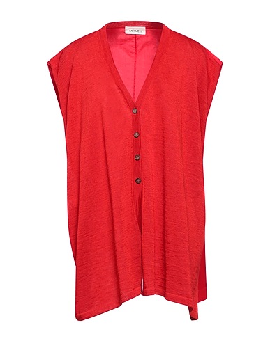 MEIMEIJ Cardigan Red 55% Linen, 45% Polyester, Cotton