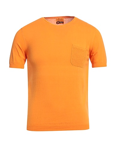 HERITAGE Pullover Arancione 100% Cotone