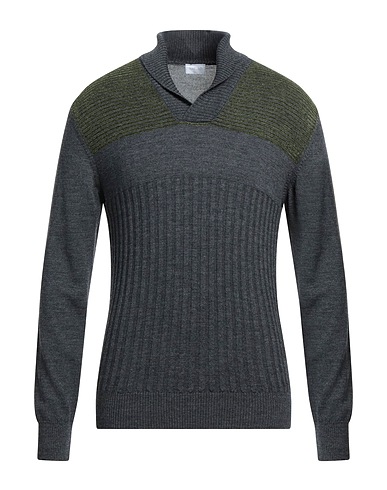 UMBERTO VALLATI Jumper Charcoal 90% Virgin Wool, 8% Textile fibres, 2% Polyamide