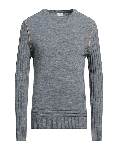 UMBERTO VALLATI Jumper Grey 50% Wool, 40% Acrylic, 5% Alpaca wool, 5% Viscose