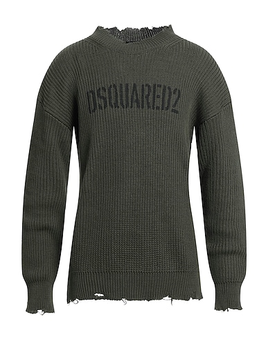DSQUARED2 Sweater Military green 100% Cotton