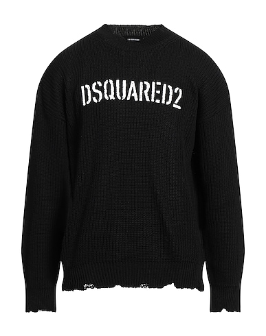 DSQUARED2 Pullover Nero 100% Cotone