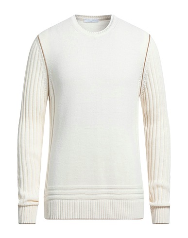 UMBERTO VALLATI Pullover Elfenbein 50% Wolle, 40% Acryl, 5% Alpakawolle, 5% Viskose