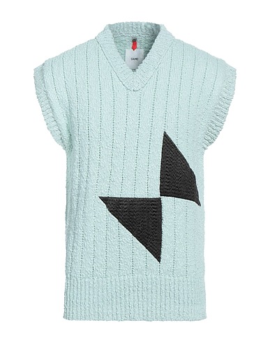 OAMC Maglia Gilet Verde chiaro 91% Cotone, 4% Viscosa, 4% Nylon, 1% Elastan