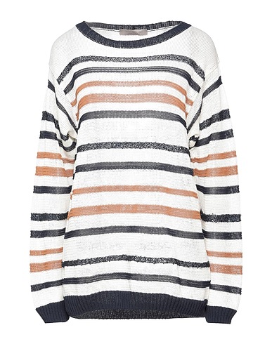 D.EXTERIOR Jumper Ivory 50% Linen, 27% Cotton, 16% Polyester, 7% Polyamide