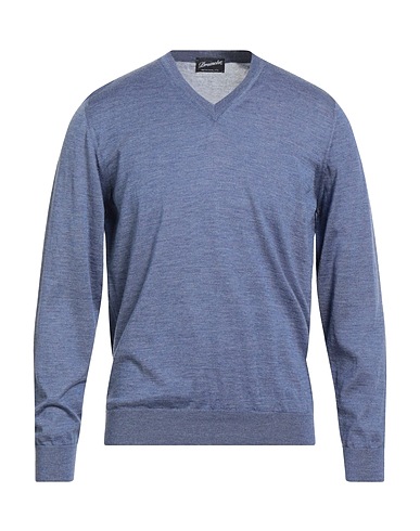 DRUMOHR Cashmere blend Blue 70% Cashmere, 30% Silk