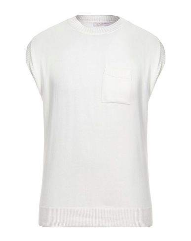 DANIELE FIESOLI Pullover Weiß 100% Baumwolle