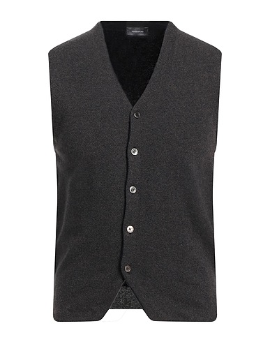 ROSSOPURO Cardigan Charcoal 90% Wool, 10% Cashmere