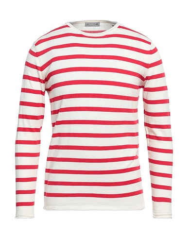 DANIELE ALESSANDRINI HOMME Pullover Rot 100% Baumwolle