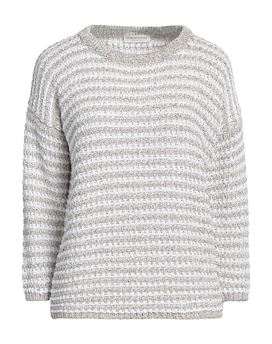 LE TRICOT PERUGIA Sweater Beige 41% Cotton, 25% Viscose, 21% Linen, 10% Polyamide, 3% Polyester