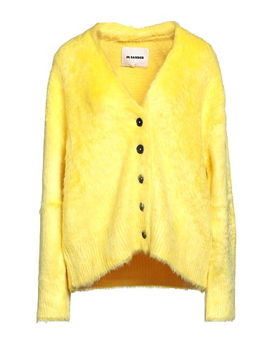 JIL SANDER Cardigan Giallo 100% Seta