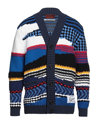 MISSONI Cardigan Midnight blue 69% Cotton, 31% Polyester