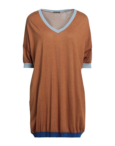 IN BED WITH YOU Pullover Cammello 50% Cotone, 50% Viscosa