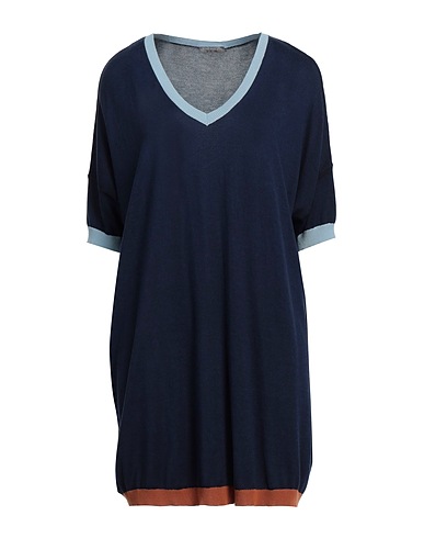 IN BED WITH YOU Jumper Navy blue 50% Cotton, 50% Viscose