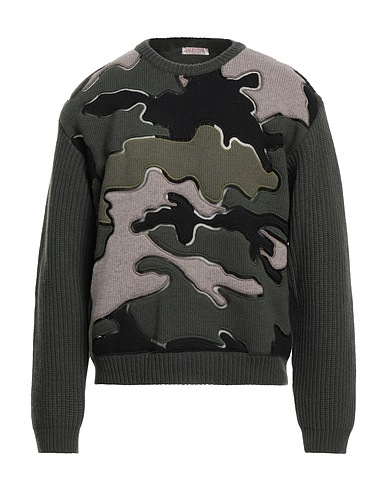 VALENTINO GARAVANI Sweater Military green 100% Virgin Wool, Acrylic, Wool