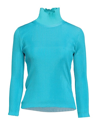 BALENCIAGA Polo neck Azure 100% Cotton, Polyester