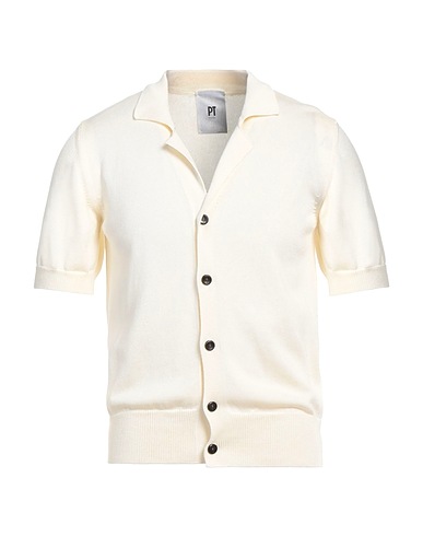 PT Torino Cardigan Avorio 60% Cotone, 40% Viscosa