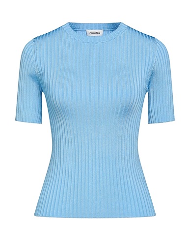 NANUSHKA Jumper Light blue 88% Viscose, 10% Polyamide, 2% Elastane