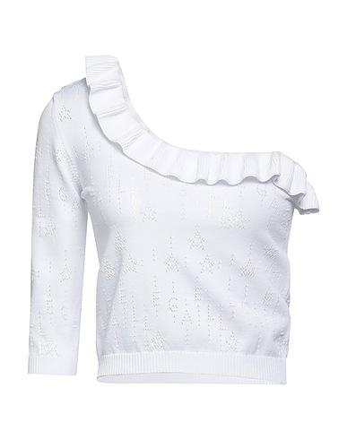 GAëLLE Paris Pullover Bianco 65% Viscosa, 35% Poliammide