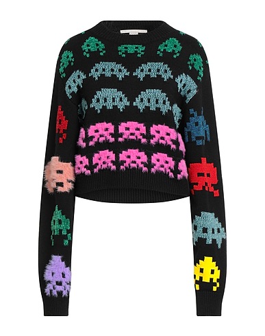 STELLA McCARTNEY Jumper Black 47% Wool, 35% Cotton, 9% Polyamide, 5% Viscose, 4% Other Fibres