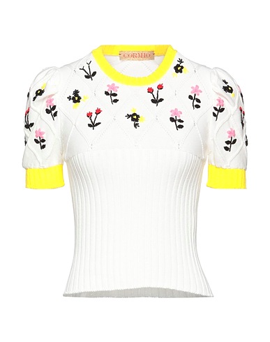 CORMIO Sweater White 100% Cotton