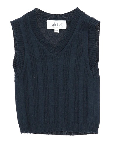 ALETTA Sleeveless sweater Midnight blue 100% Cotton