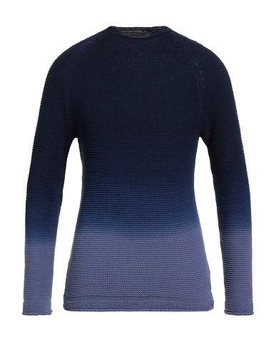 ALPHA STUDIO Polo neck Midnight blue 100% Cotton