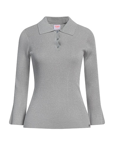 SUN 68 Jumper Grey 73% Viscose, 19% Polyamide, 8% Metallic fiber