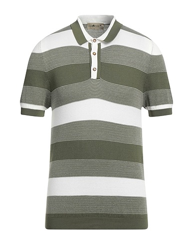 IRISH CRONE Pullover Verde militare 100% Cotone