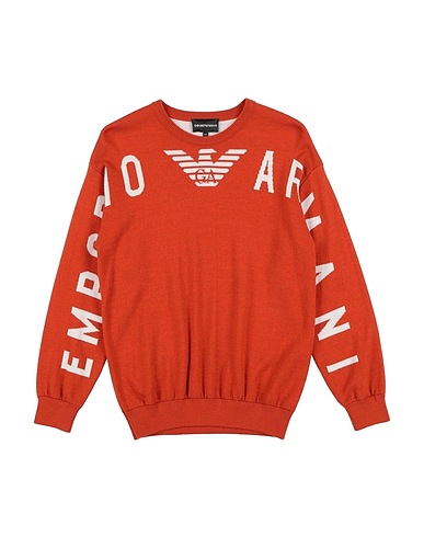 EMPORIO ARMANI Jumper Orange 50% Acrylic, 50% Virgin Wool