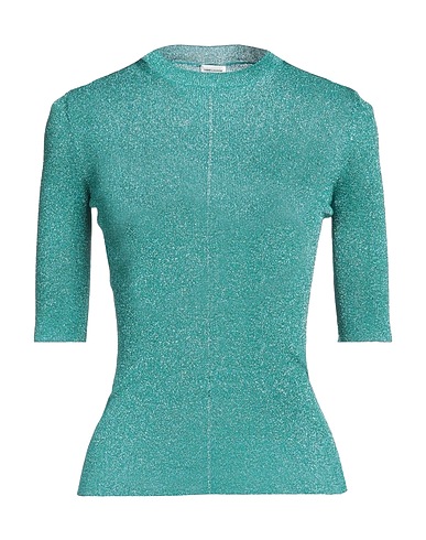 SAINT LAURENT Jumper Turquoise 65% Viscose, 35% Metallic fiber