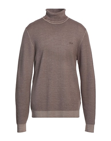 SUN 68 Polo neck Taupe 100% Wool