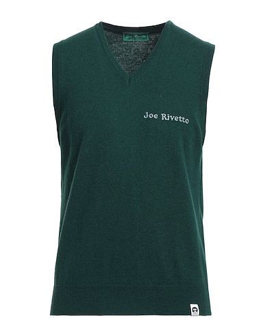 JOE RIVETTO Sleeveless sweater Green 80% Wool, 20% Polyamide