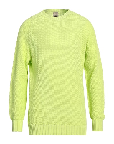 H953 Pullover Verde lime 100% Cotone