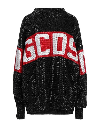 GCDS Jumper Black 50% Wool, 50% Acrylic