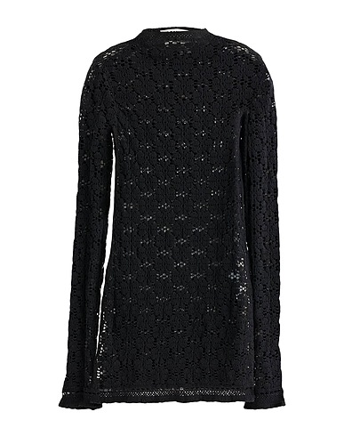 JIL SANDER Turtleneck Black 99% Cotton, 1% Rubber