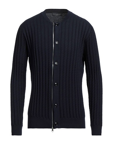 BRETT JOHNSON | Midnight blue Men‘s Cardigan | YOOX