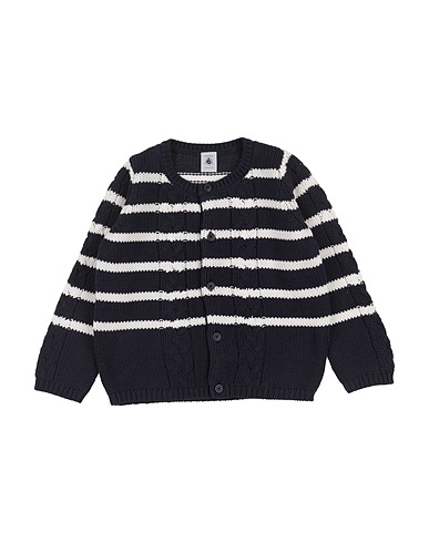 PETIT BATEAU Cardigan Blu notte 100% Cotone