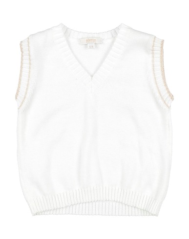 ALETTA Sleeveless sweater White 100% Cotton