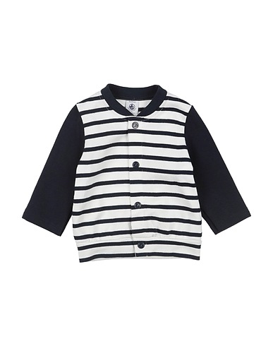 PETIT BATEAU Strickjacke Marineblau 100% Baumwolle, Polyamid