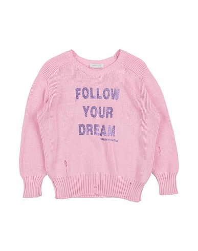 MONNALISA Sweater Pink 100% Cotton