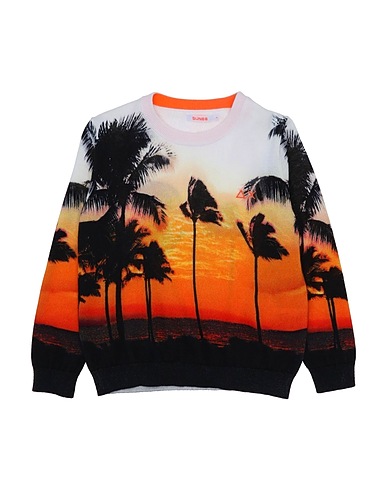 SUN 68 Jumper Orange 100% Cotton