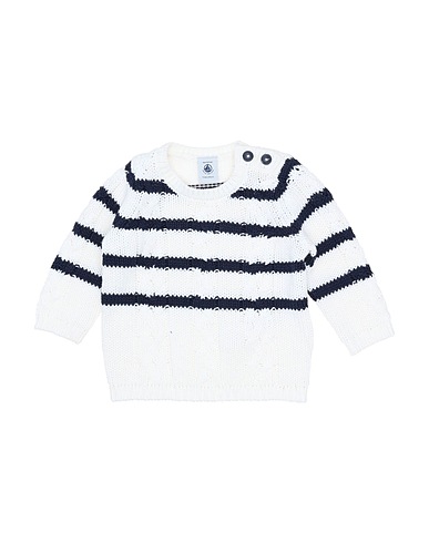 PETIT BATEAU Jumper White 100% Cotton